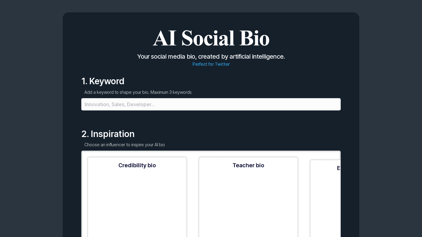 AI Social Bio image