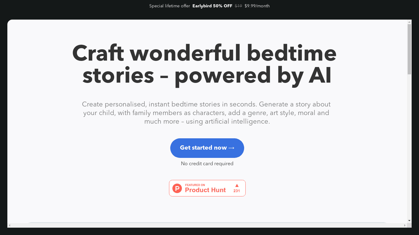 Bedtimestory.ai image