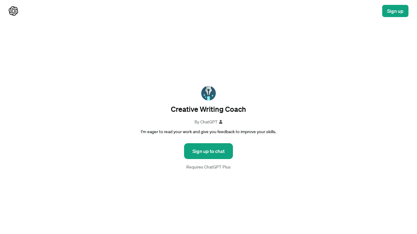 Creative Writing Coach GPT image