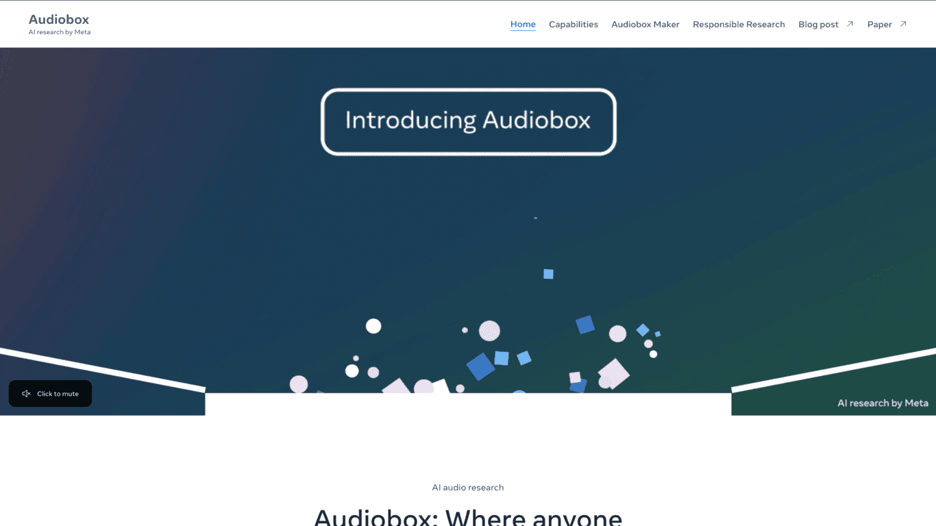 Meta Audiobox image