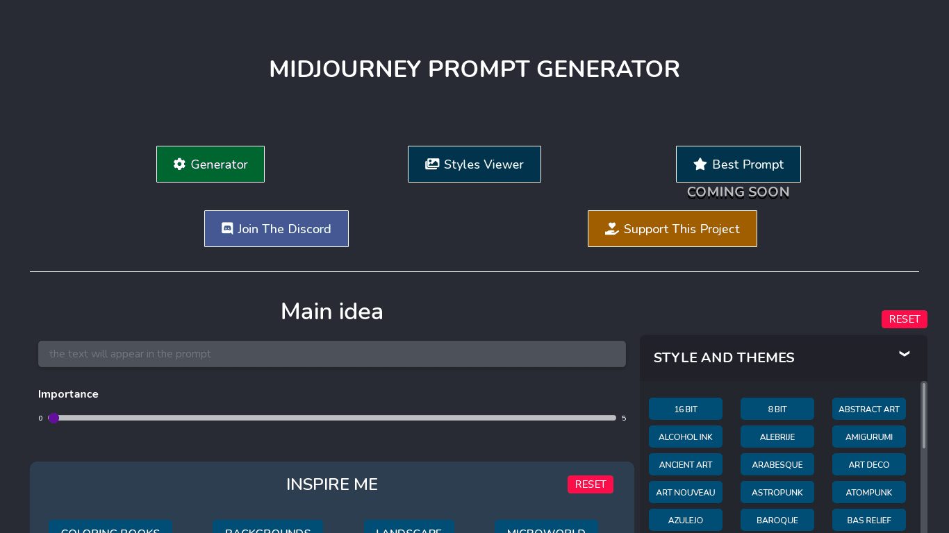 MidJourney Prompts Generator image